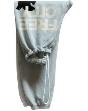 Freecity Logo-Print Track Trousers - Green