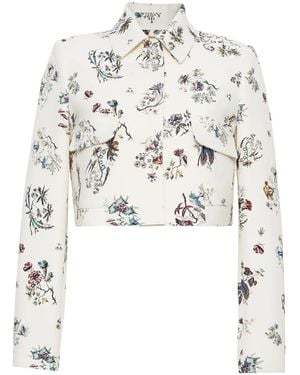 Adam Lippes Floral Jacket - White