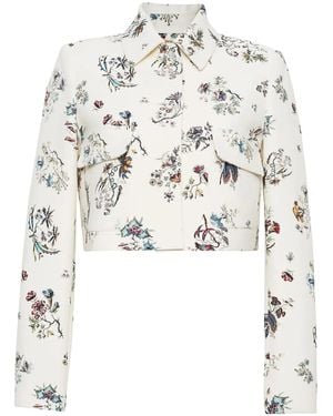 Adam Lippes Floral Jacket - White