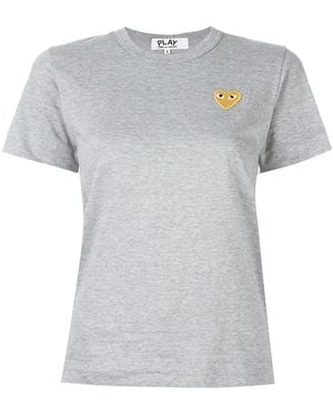 COMME DES GARÇONS PLAY Logo Print T-shirt - Grey