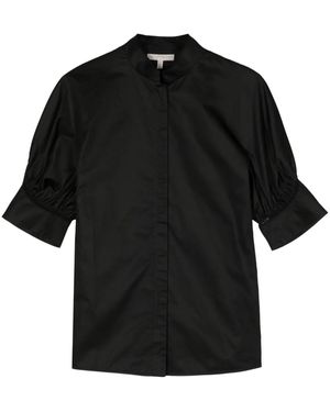 Shiatzy Chen Blouse Met Kant - Zwart