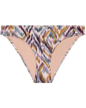 Aubade Aurora Sands Ikat-Print Bikini Bottoms - Pink