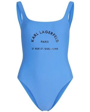 Karl Lagerfeld Rue St-Guillaume Swimsuit - Blue