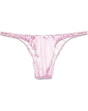 Isa Boulder Reversible Bikini Bottom - Pink