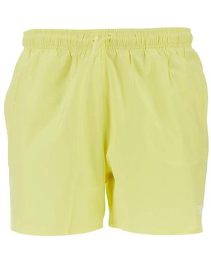 Emporio Armani Eagle Patch Swim Shorts - Yellow