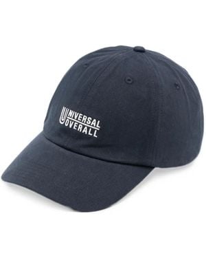 Universal Overall Logo-Embroidered Baseball Cap - Blue