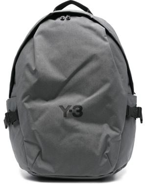 Y-3 ロゴプレート バックパック - グレー