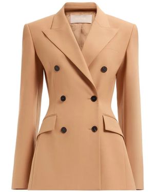 Elie Saab Doppelreihiges Sakko Mit Steigendem Revers - Natur