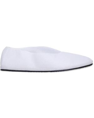 DROGHERIA CRIVELLINI Mocca Mesh Ballet Flats - White
