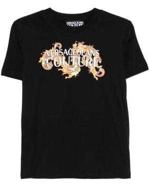 Versace Jeans Couture Logo-Print T-Shirt - Black