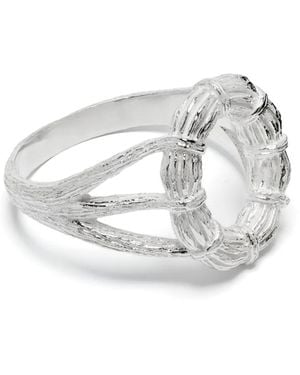 Bleue Burnham Sterling Zilveren Ring - Wit