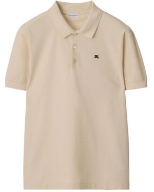 Burberry Logo cotton polo shirt - Neutro