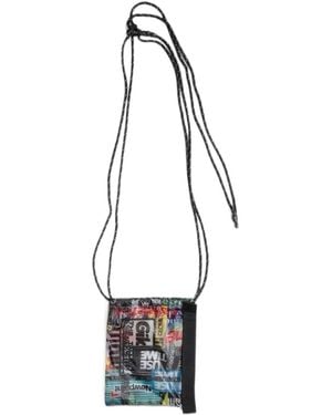 Yoshio Kubo Graphic-Print Shoulder Bag - White
