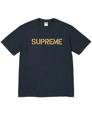 Supreme Hard Logo-Print T-Shirt - Blue