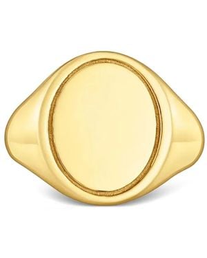 Tous Anillo de sello con forma ovalada - Metálico