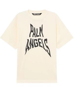 Palm Angels Palm Distorted T-Shirt - White