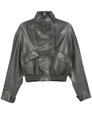 Low Classic Chaqueta Con Bolsillos Con Solapa - Gris