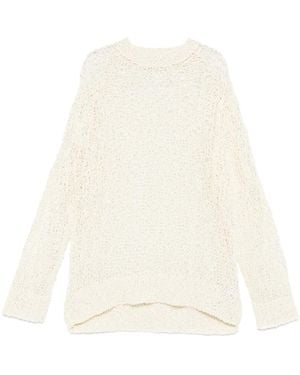 Jil Sander Open-Knit Jumper - White
