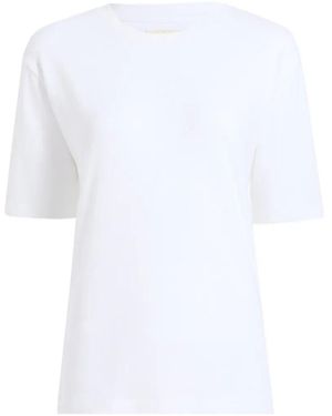 KHAITE Mae Short Sleeve Tee Shirt - White
