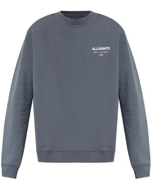 AllSaints Underground Printed Sweatshirt - Blue