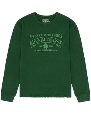 DENIM TEARS Adg Thermal T-Shirt - Green
