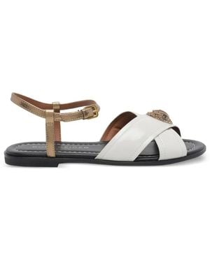 Kurt Geiger Orson Cross Flat Sandals - White