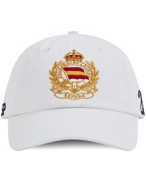 Polo Ralph Lauren Embroidered-Crest Baseball Cap - White