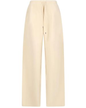 Sportmax Drawstring Wide-Leg Trousers - Natural
