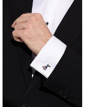 Paul Smith Stripe Jumper Dog Cufflinks - Black