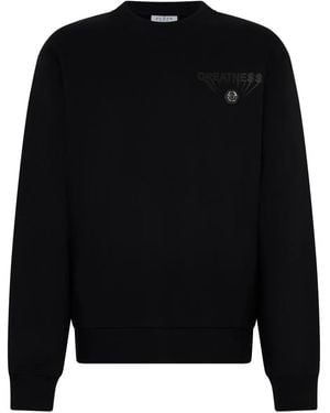 Philipp Plein Crew-neck Graphic Sweatshirt - Black