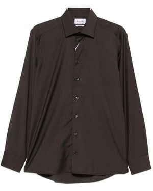 Sand Gordon Wool Shirt - Black