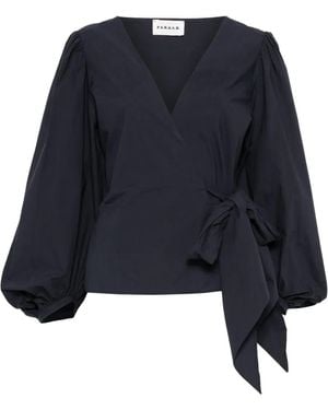 P.A.R.O.S.H. V-Neck Blouse - Blue