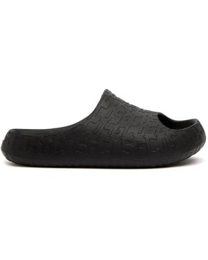 Gcds Pantoletten Mit Monogrammmuster - Schwarz