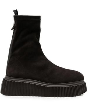 Agl Attilio Giusti Leombruni Mirabel Platform-Heel Ankle Boots - Black