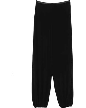 Emporio Armani Wide-Leg Trousers - Black
