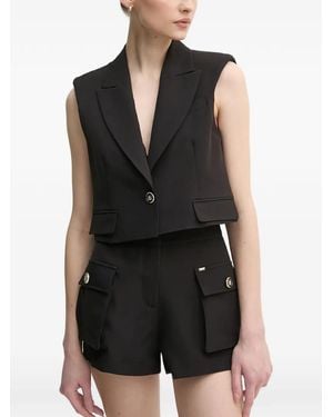 GAUDI Cropped Vest - Black