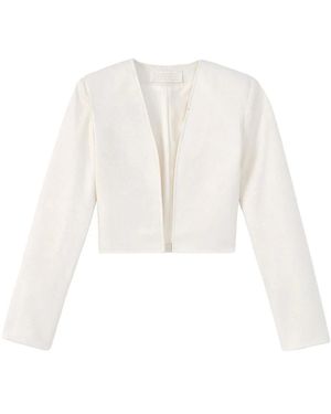 D'Estree Helmut Cropped Jacket - White