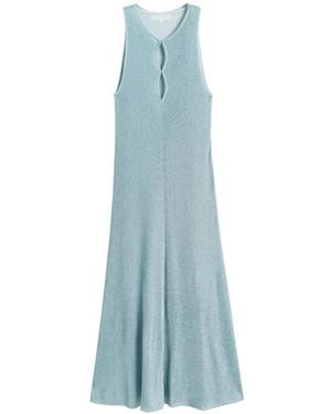 Chinti & Parker X Laura Whitmore Shimmer Dress - Blue