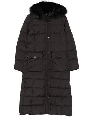 Ralph Lauren Fur-Trim Coat - Black