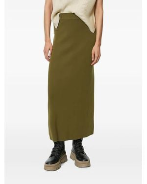 Marc O' Polo Vented Maxi Skirt - Green