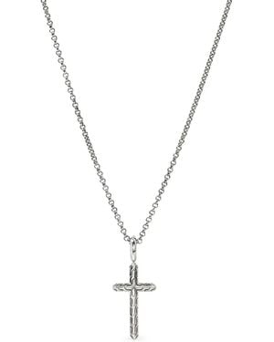 John Hardy Collar J Essential Cross En Plata De Ley - Metálico