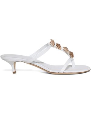 Christopher Esber Sandalias Sundial con tacón de 40 mm - Blanco