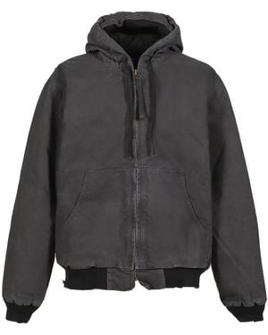 Troubled Waters Gas Mask Hooded Jacket - Grey