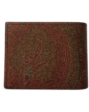 Etro Bi-Fold Arnica Wallet - Brown