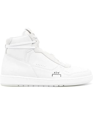 A_COLD_WALL* Luol High-Top Leather Sneakers - White