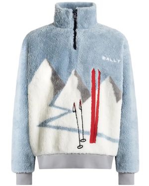 Bally Half-Zip Sweatshirt - Blue