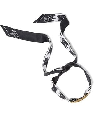 Emilio Pucci Scarf Lip-Ring Choker - Black