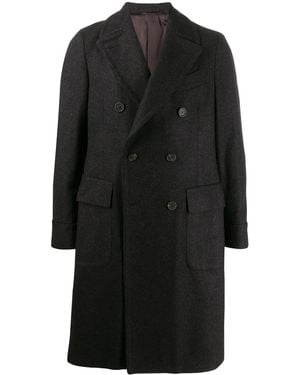 Dell'Oglio Cappotto Doppiopetto Midi - Nero