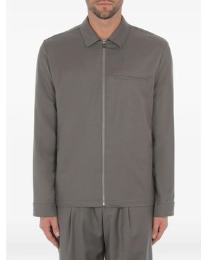 Dondup Zip-Up Shirt Jacket - Gray