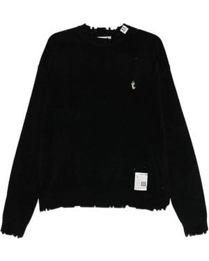 Maison Mihara Yasuhiro ダメージ セーター - ブラック